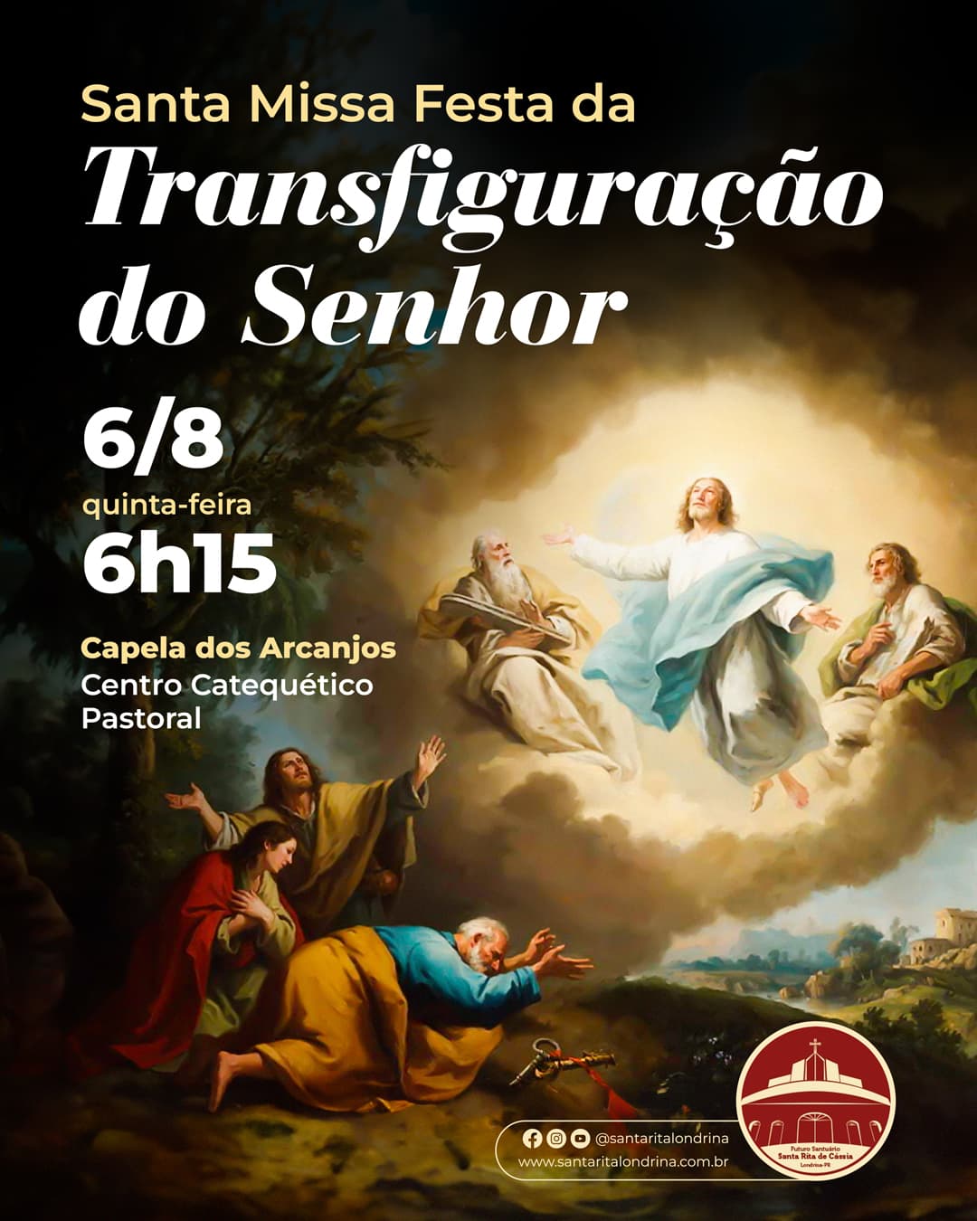 Santa Missa na Festa da Transfiguração do Senhor