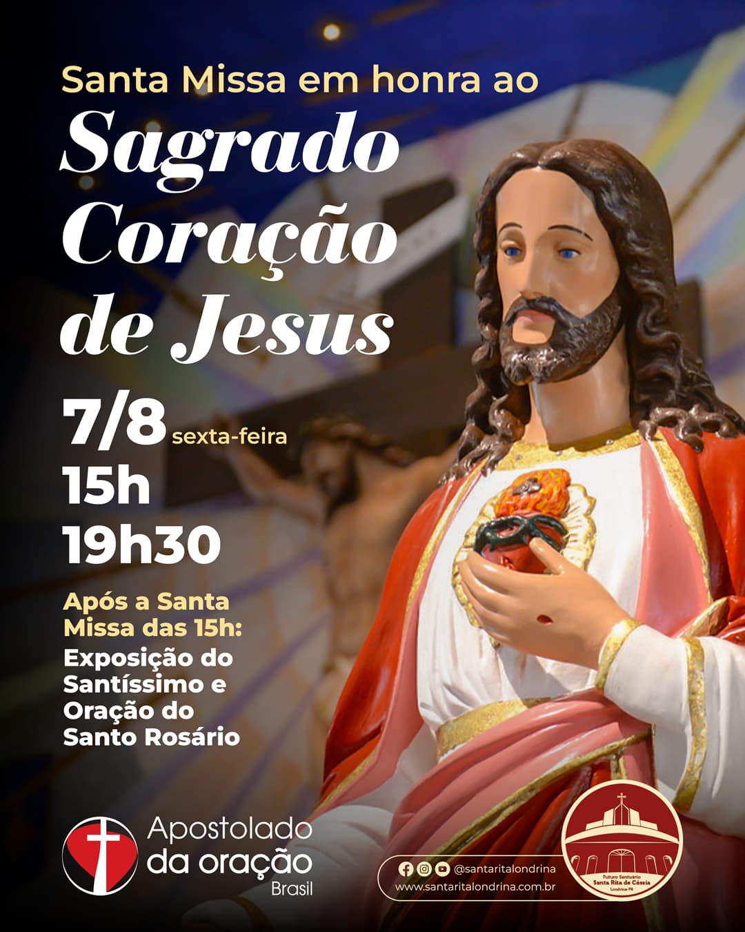 Santa Missa em Honra ao Sagrado Coração de Jesus